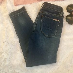 Girls Hudson skinny jeans size 10 EUC